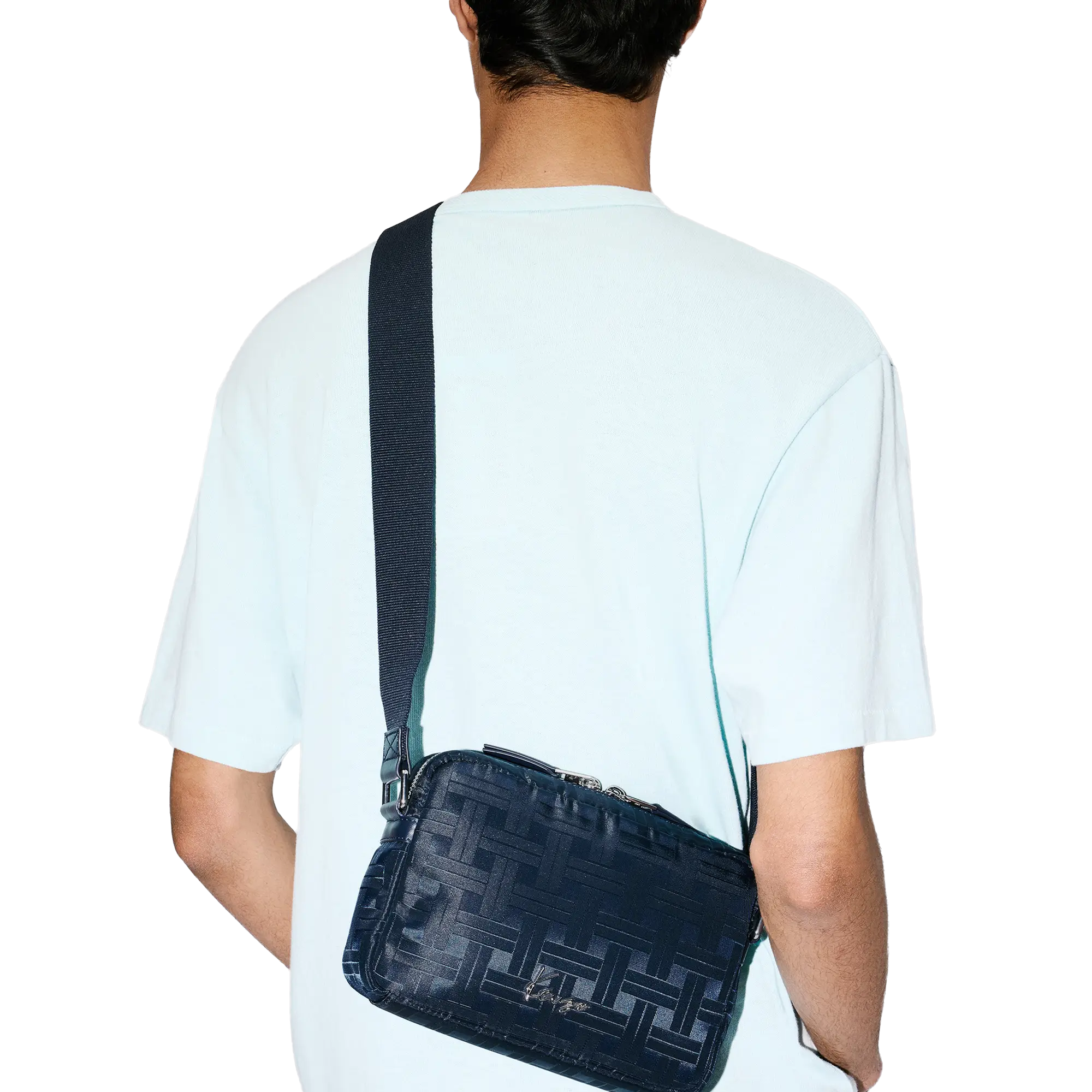 Kenzo Mura Crossbody Bag Blue Black FF65SA518F22