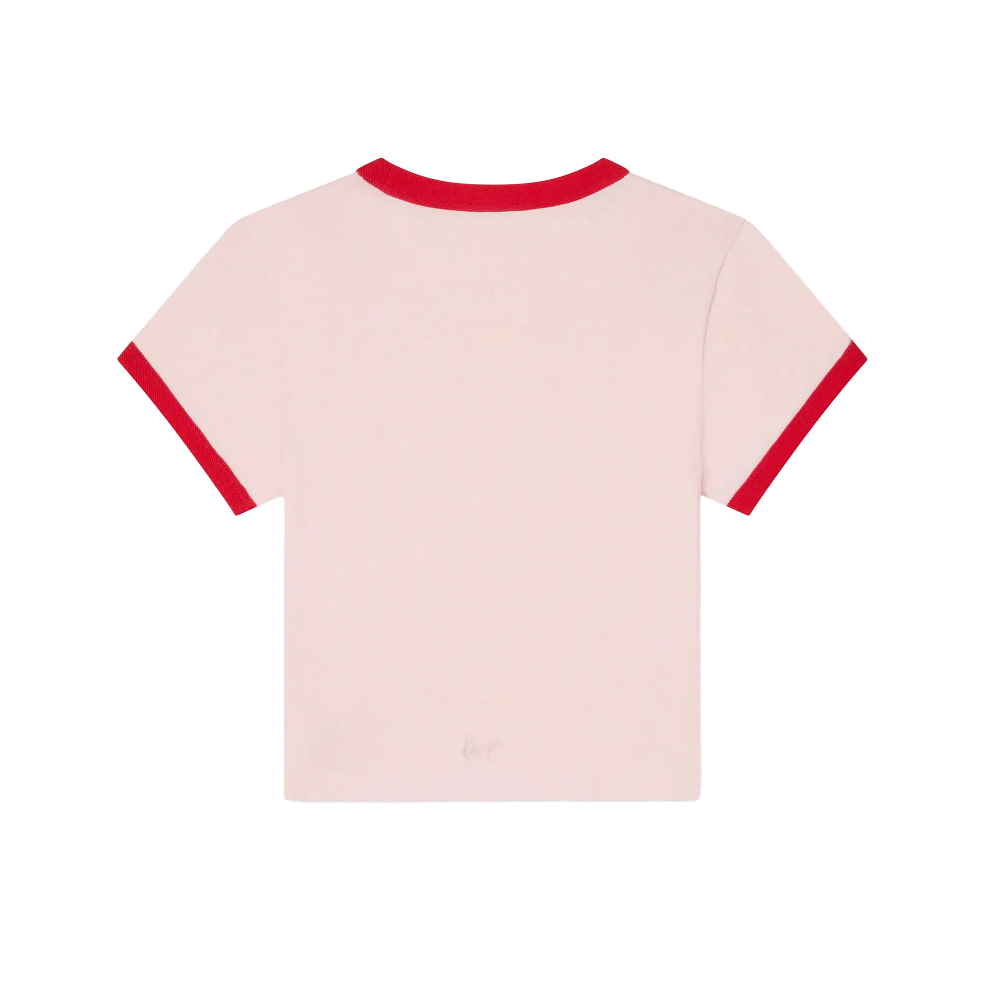 Kenzo Women's Words Cropped T-Shirt Faded Pink FG52TS0124SK34