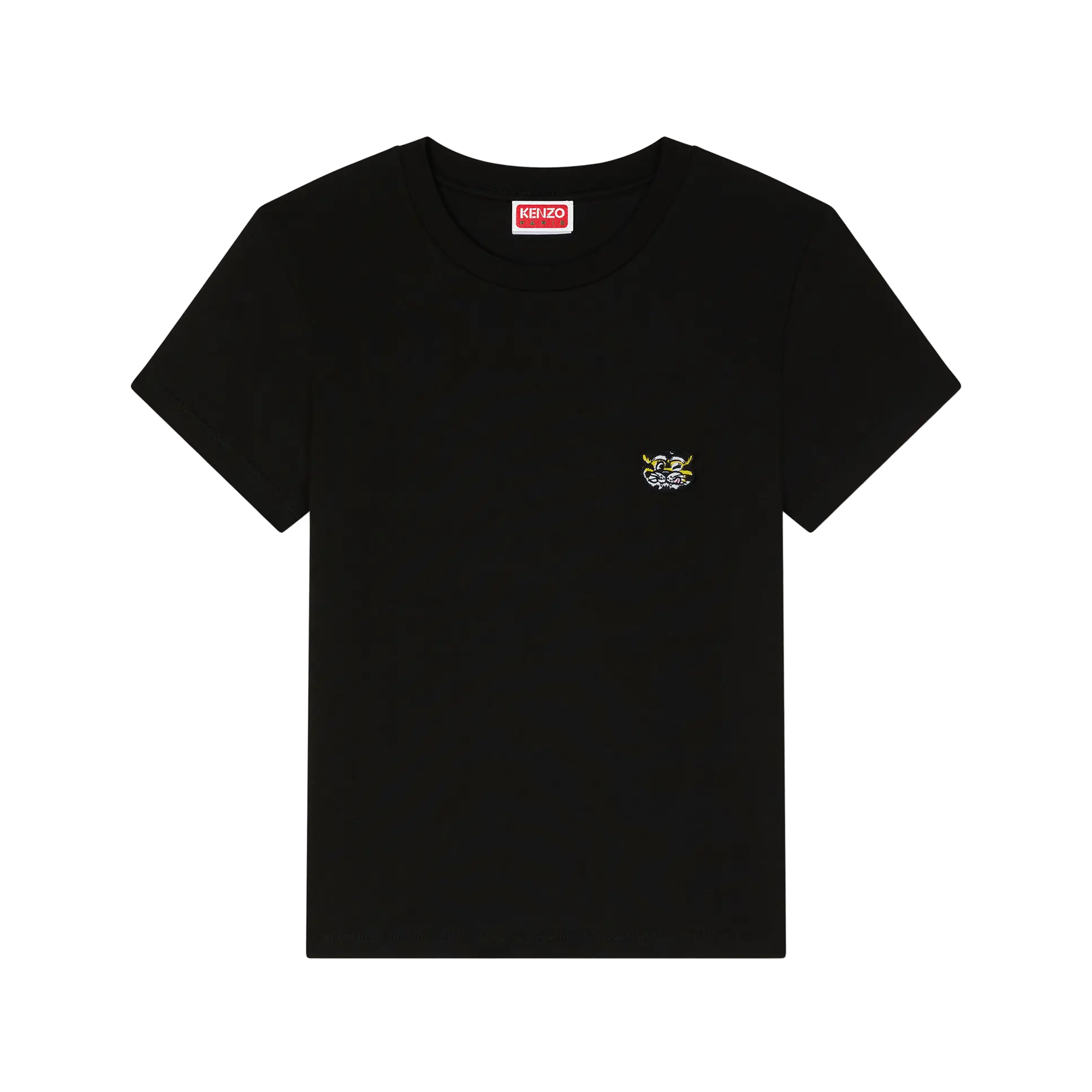Kenzo Women's Embroidered  Wild Tiger Classic T-Shirt Black FG52TS2164SO99J