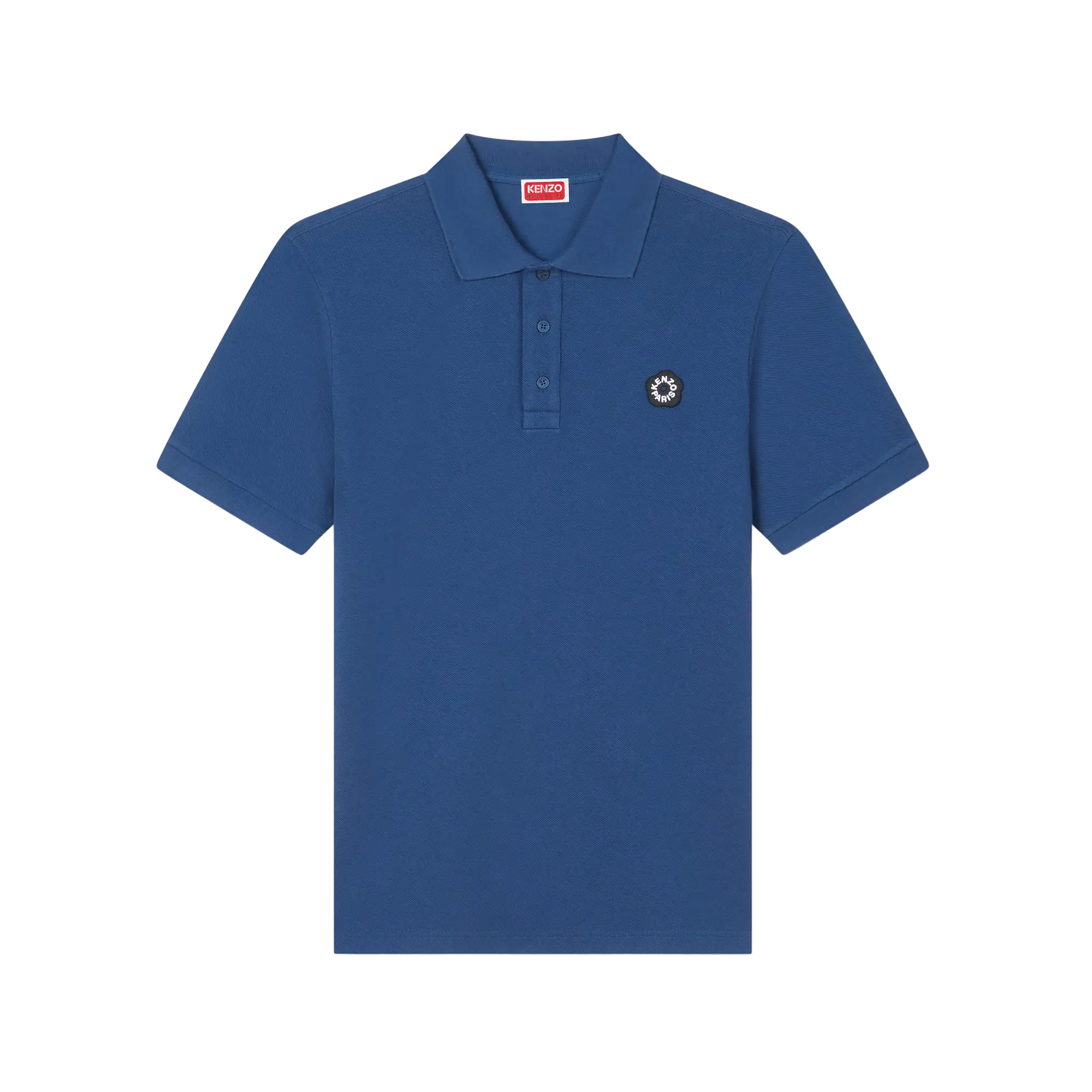 Kenzo Gots Boke Flower 2.0 Crest Slim Polo Deep Sea Blue FG55PO1024PU75