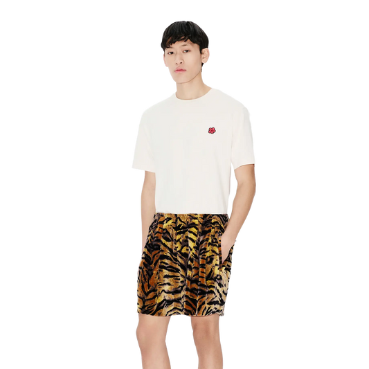 Kenzo Tiger Track Shorts Velvet Jacquard FG55SH5024JG41