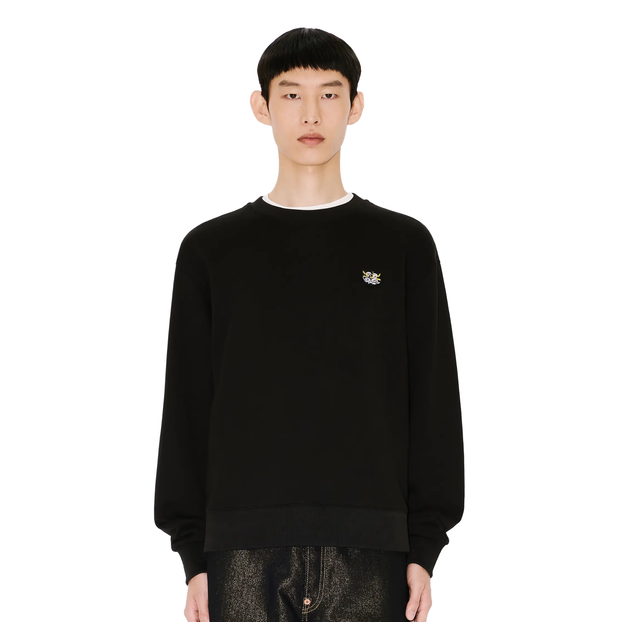Kenzo Wild Tiger Embroidered Sweatshirt Black FG55SW2054MJ99J
