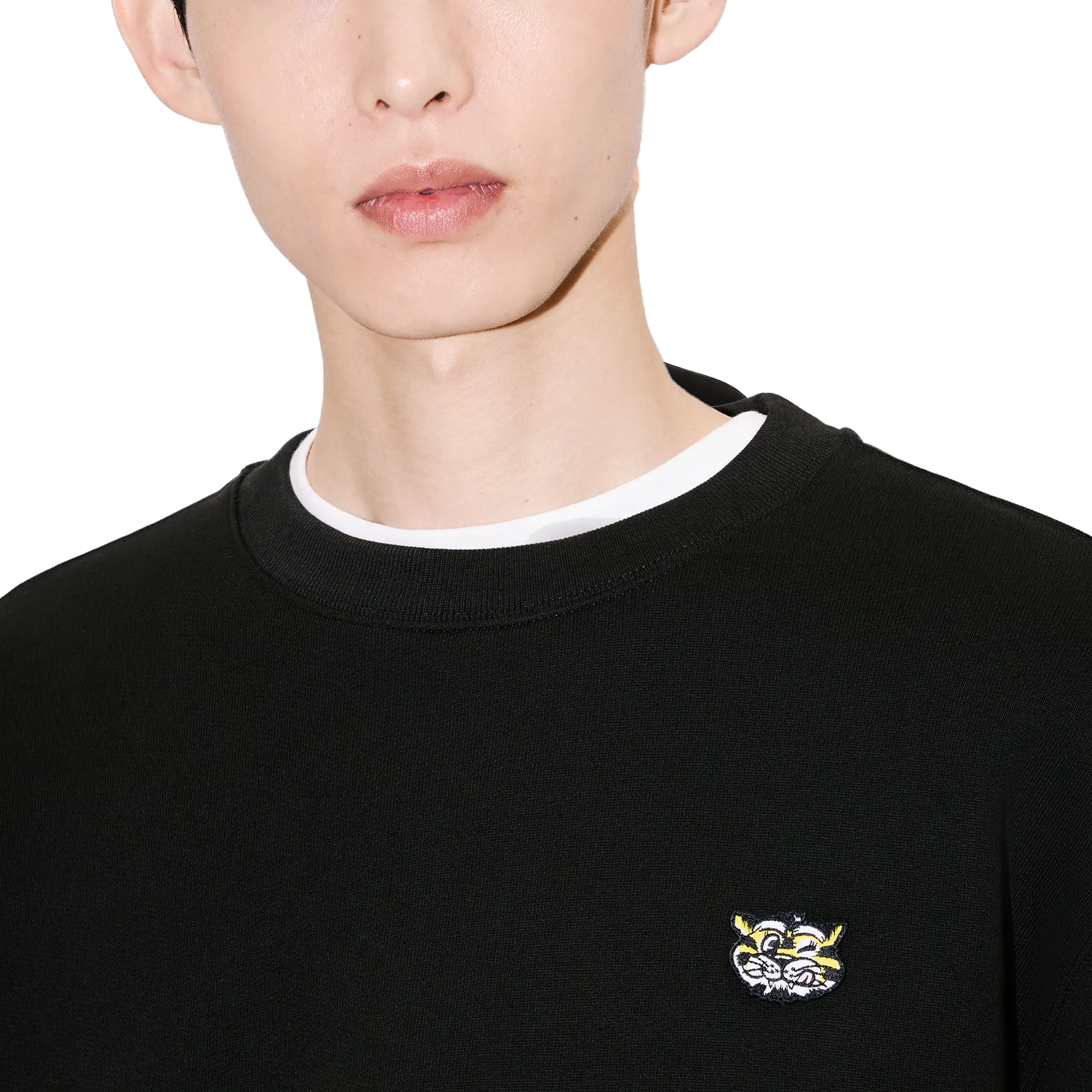 Kenzo Wild Tiger Embroidered Sweatshirt Black FG55SW2054MJ99J