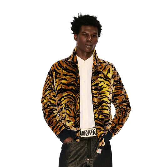 Kenzo Tiger Track Jacket Velvet Jacquard FG55SW5164JG41