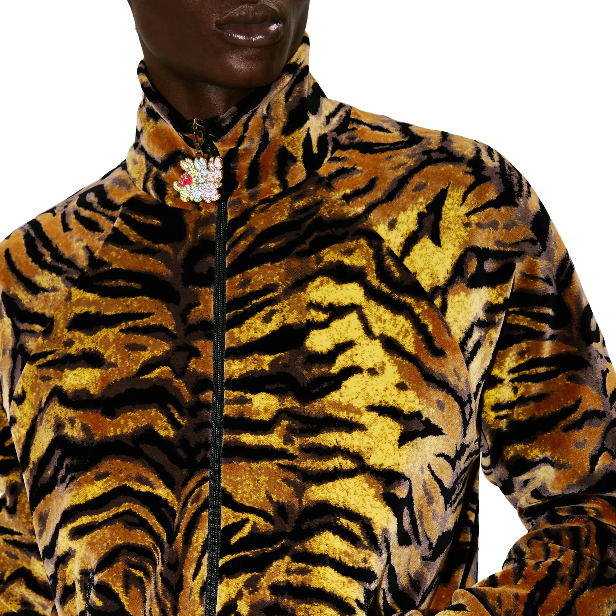 Kenzo Tiger Track Jacket Velvet Jacquard FG55SW5164JG41