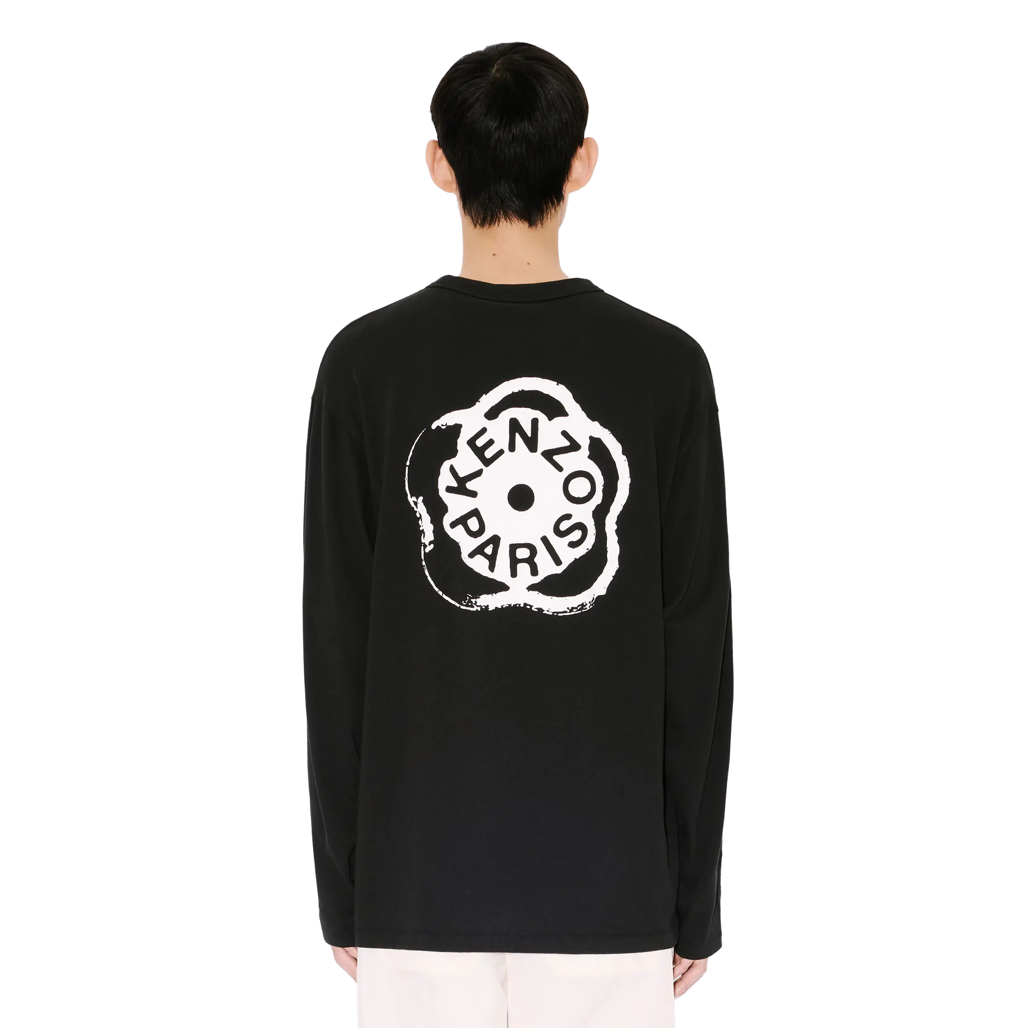 Kenzo Gots Boke Flower 2.0 Relax Long Sleeve T-Shirt Black FG55TL3024SK99J