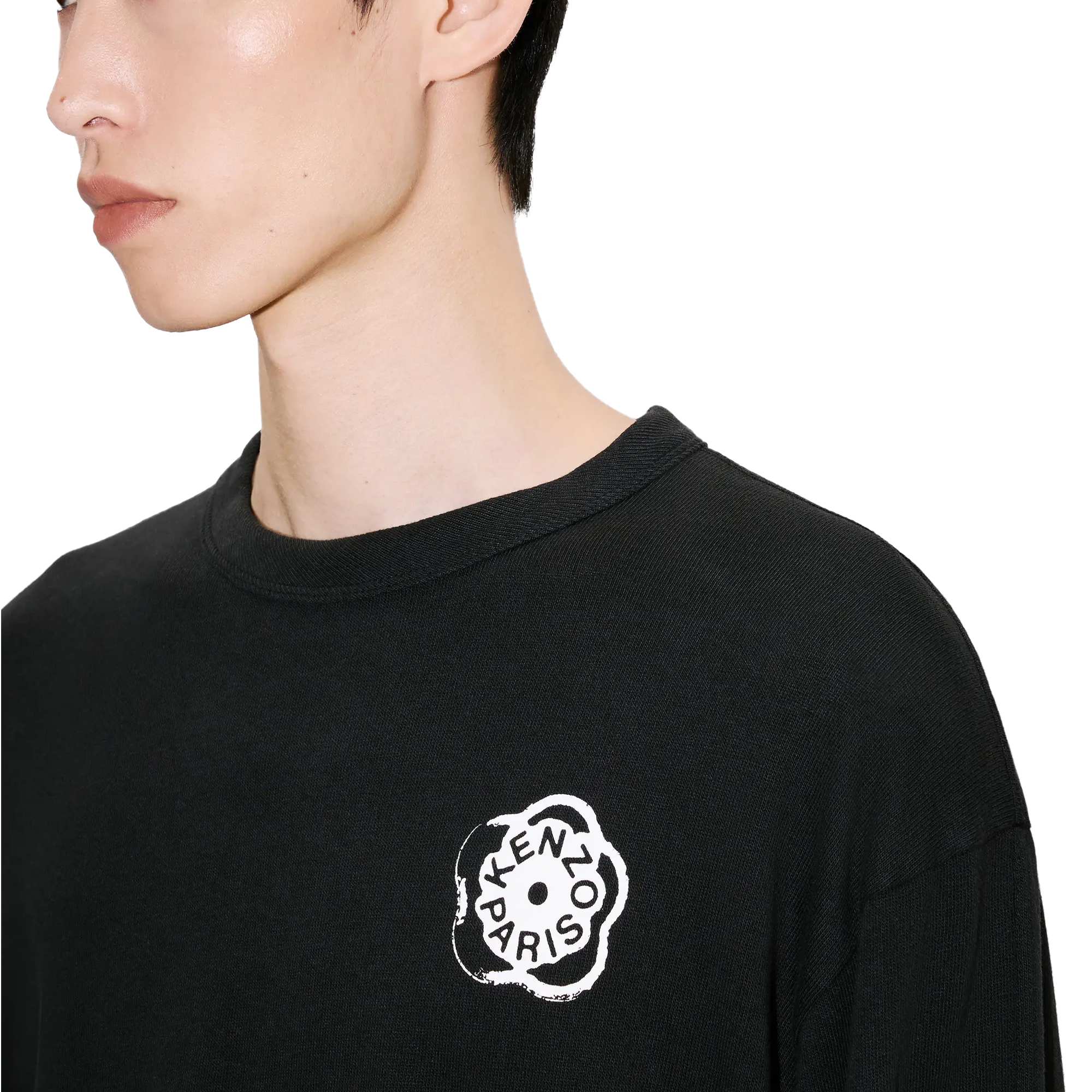 Kenzo Gots Boke Flower 2.0 Relax Long Sleeve T-Shirt Black FG55TL3024SK99J