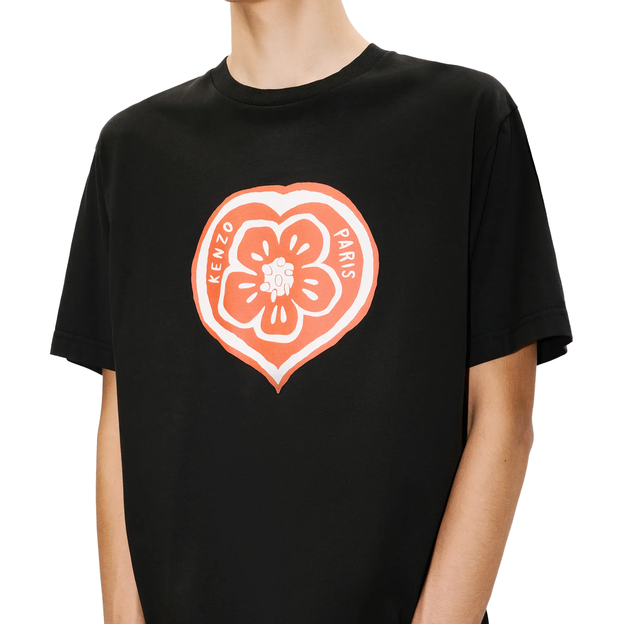 Kenzo Boke Heart Classic T-Shirt Black FG55TS2074SO99J