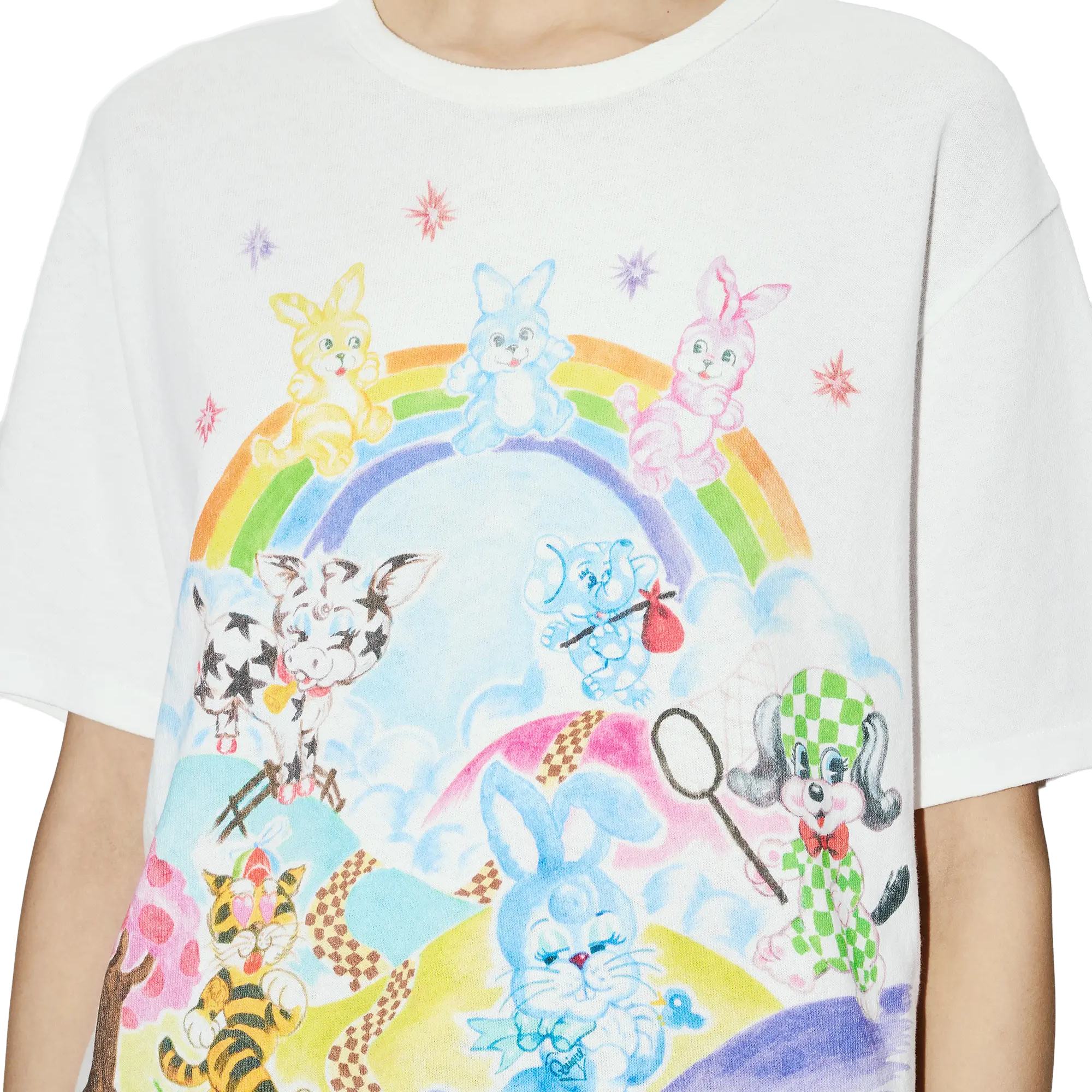 Kenzo Cartoon Classic T-Shirt Off White FG55TS2134SK02