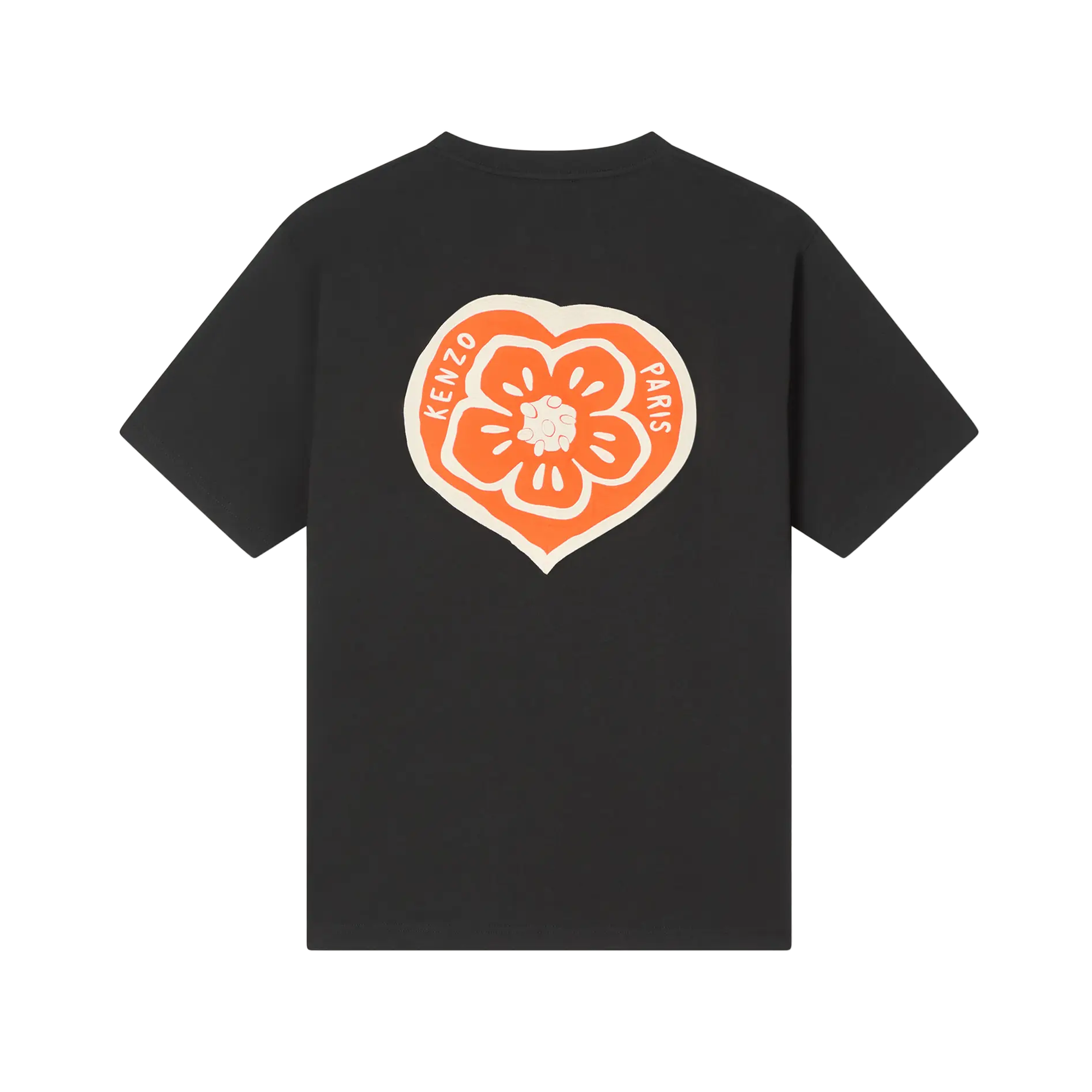 Kenzo Gots Boke Heart Oversized T-Shirt Black FG55TS4054SY99J