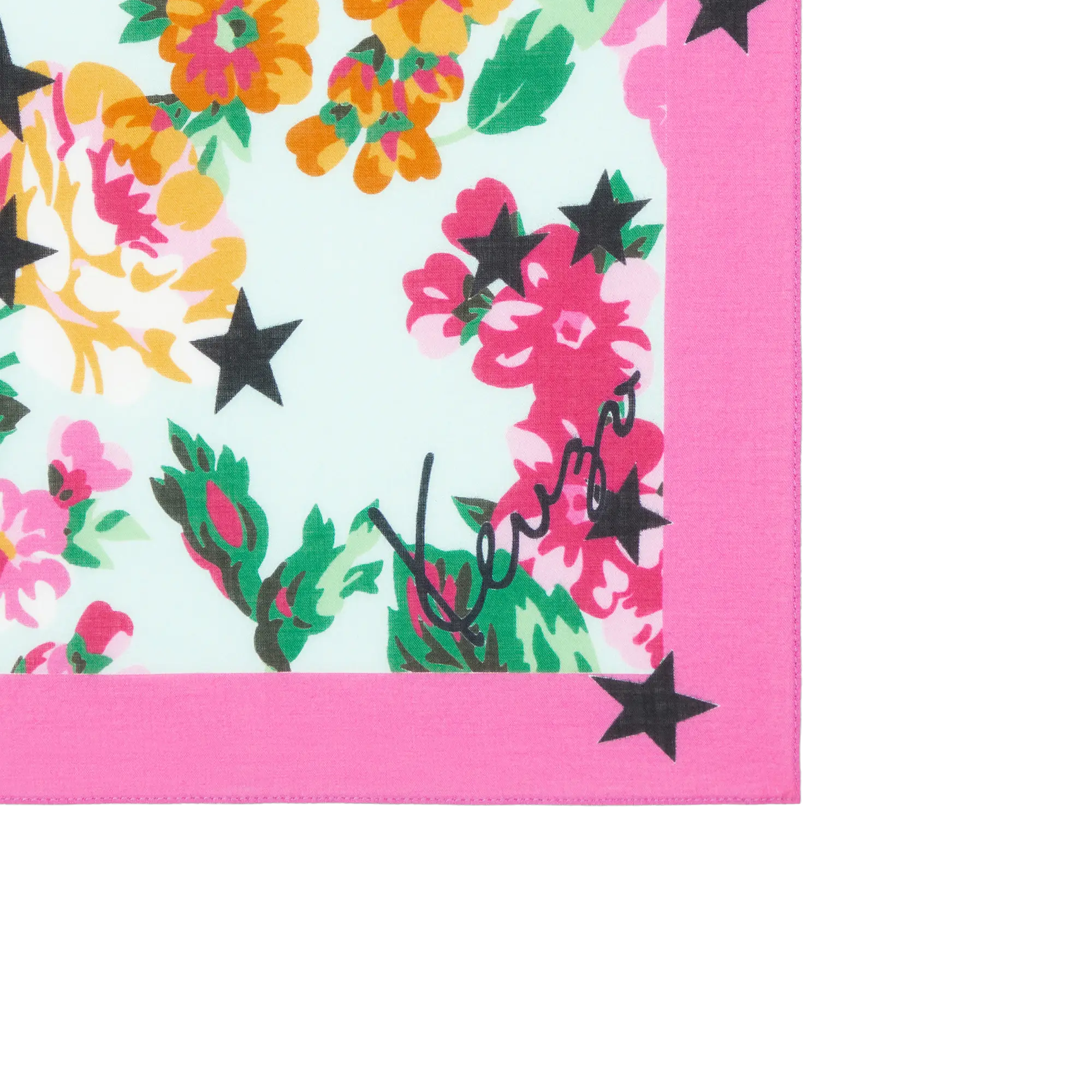 Kenzo Floral Bandana Aqua FG58EU230PEC