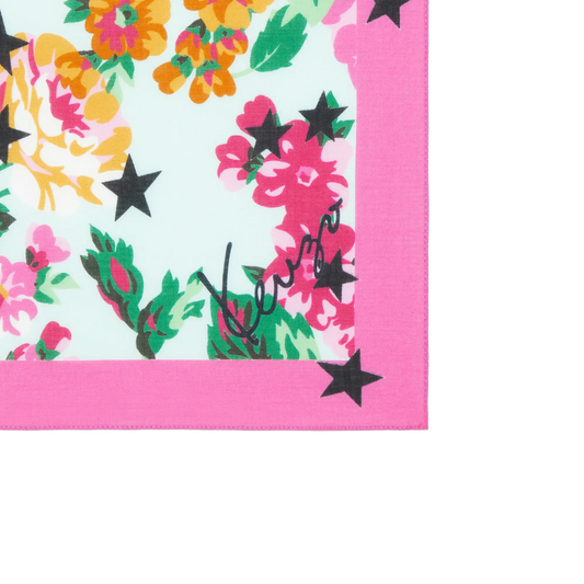 Kenzo Floral Bandana Aqua FG58EU230PEC