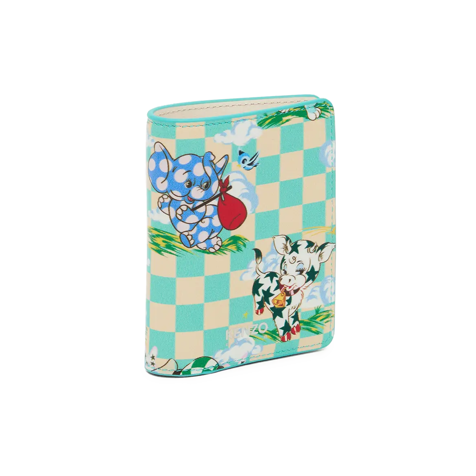 Kenzo Cartoon Fold Wallet Aqua FG58PM801L4060