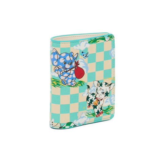 Kenzo Cartoon Fold Wallet Aqua FG58PM801L4060