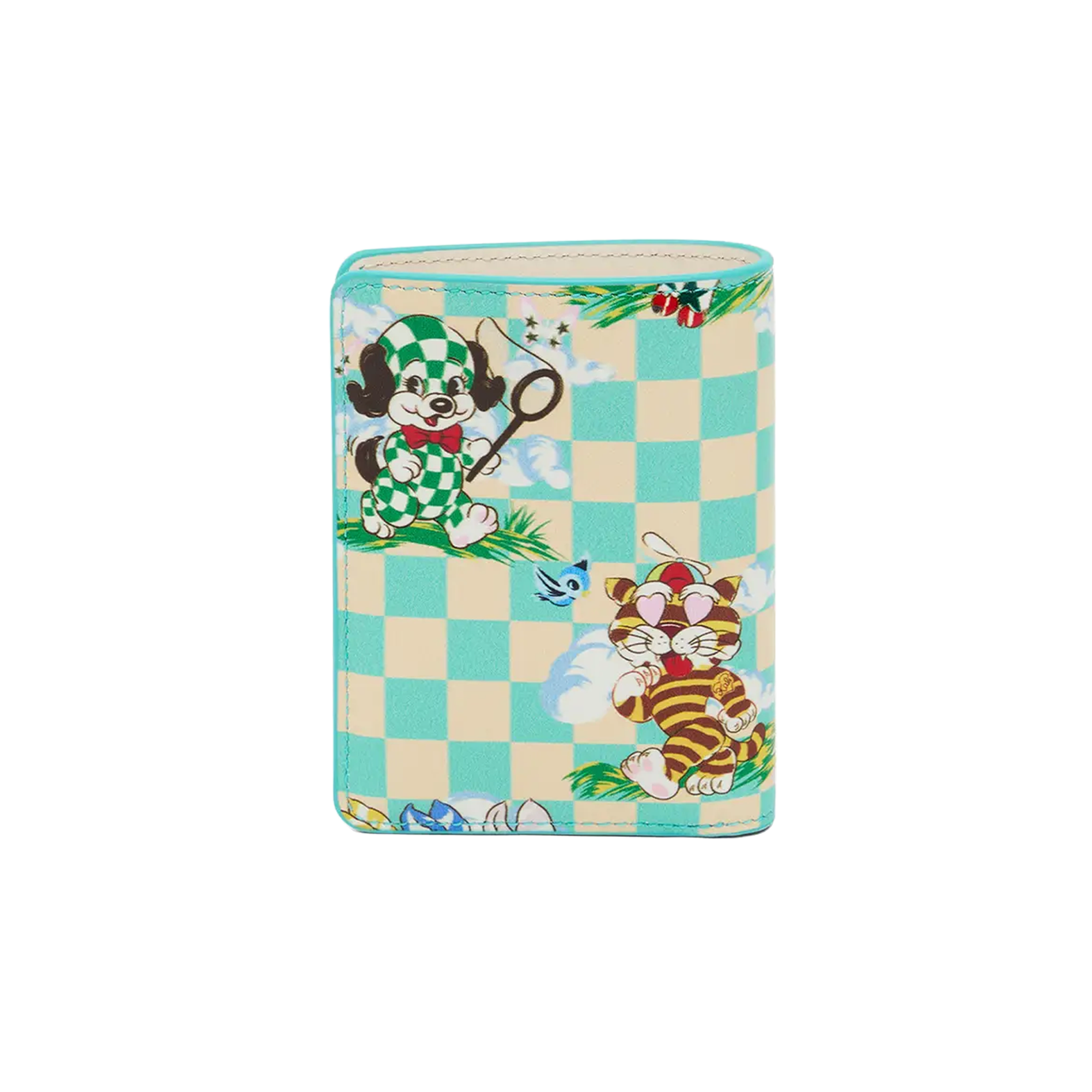 Kenzo Cartoon Fold Wallet Aqua FG58PM801L4060