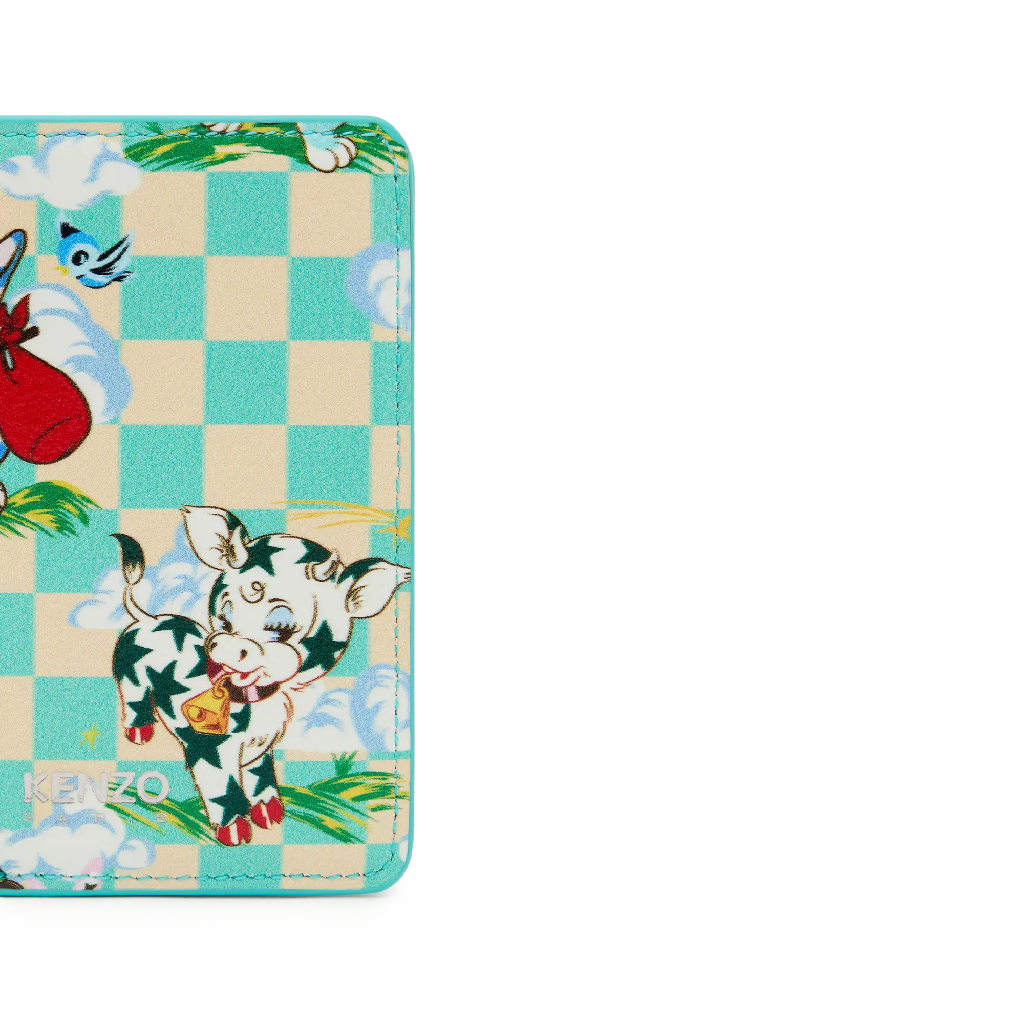 Kenzo Cartoon Fold Wallet Aqua FG58PM801L4060