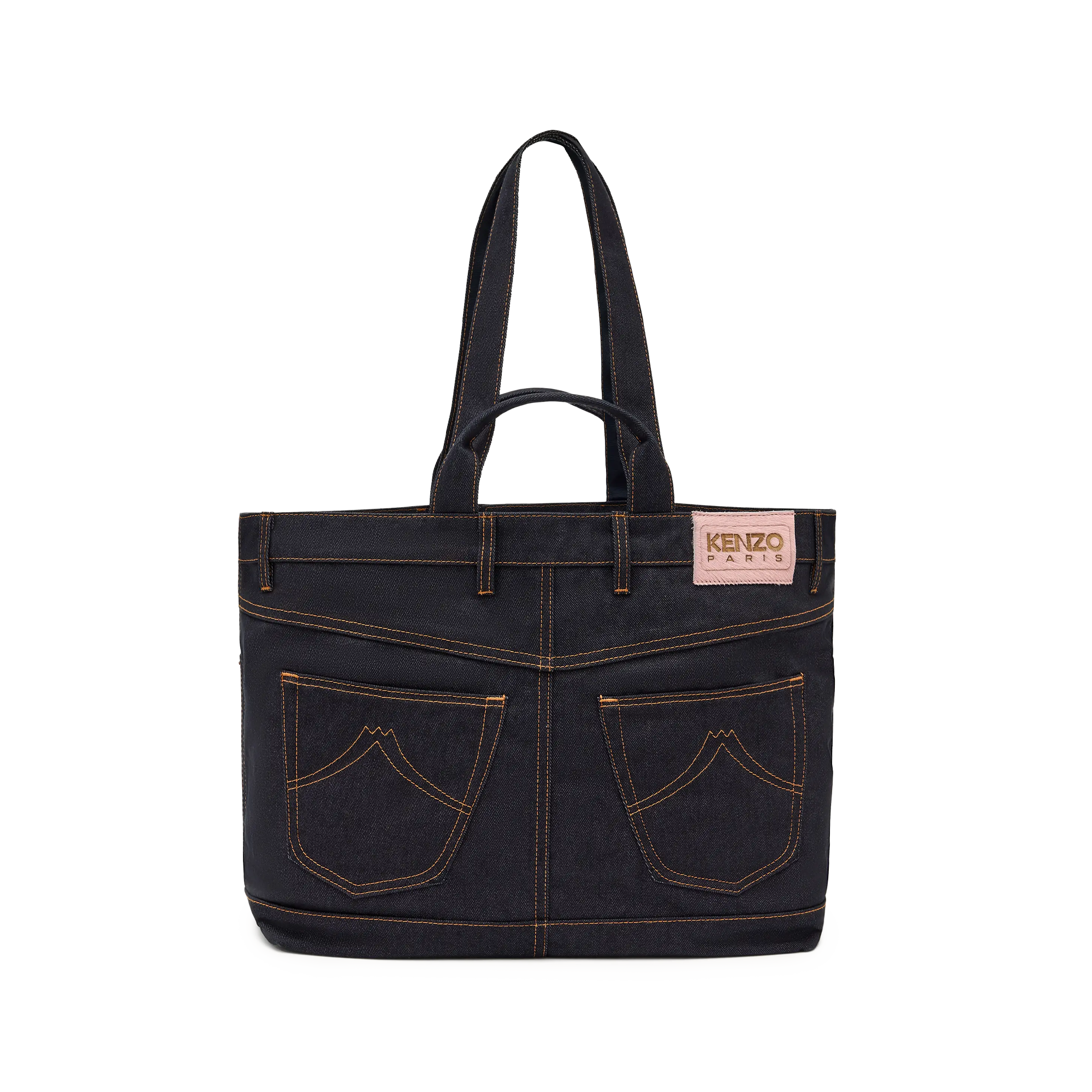 Kenzo Five Pockets Shopper/Tote Bag Navy Blue FG58SA411F23