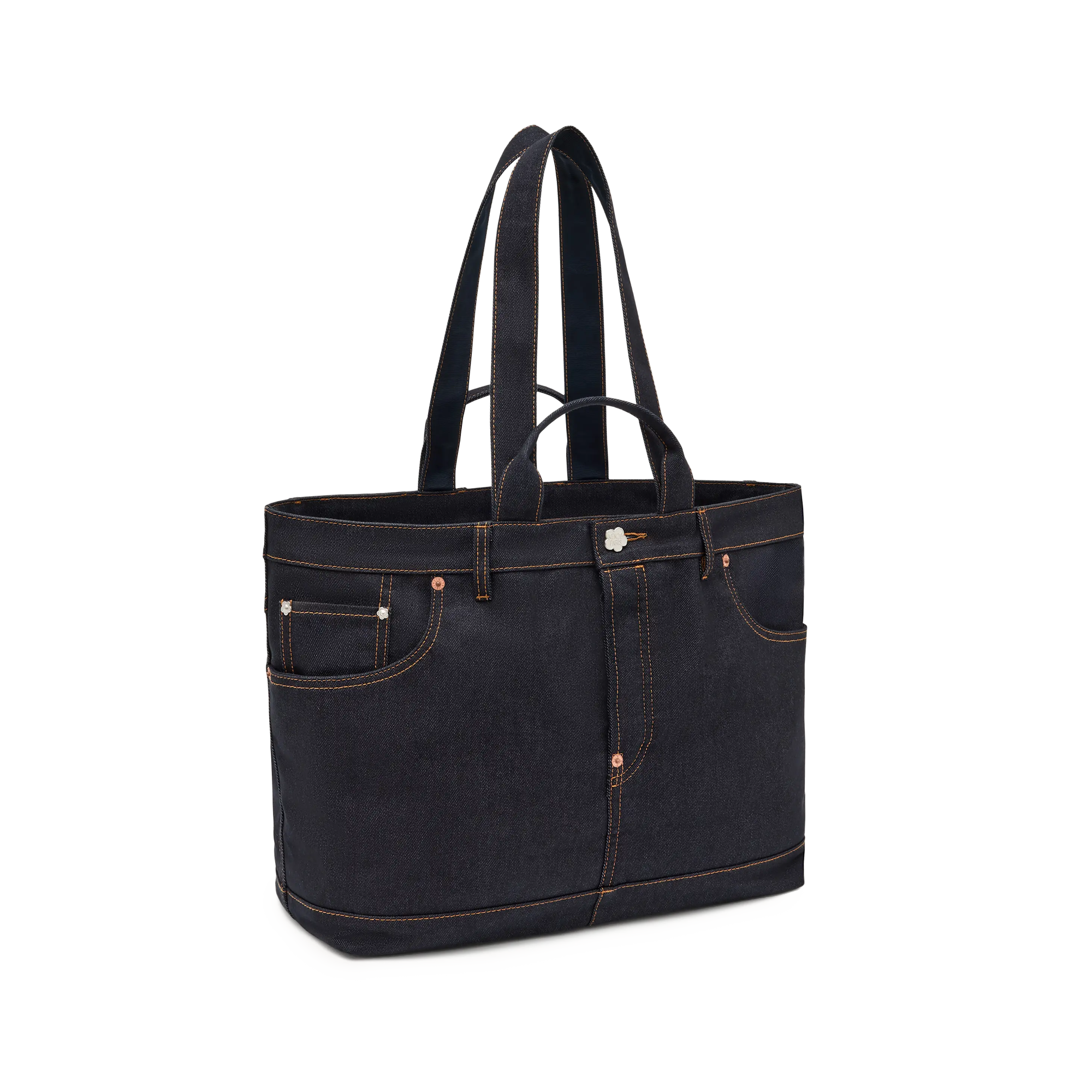Kenzo Five Pockets Shopper/Tote Bag Navy Blue FG58SA411F23