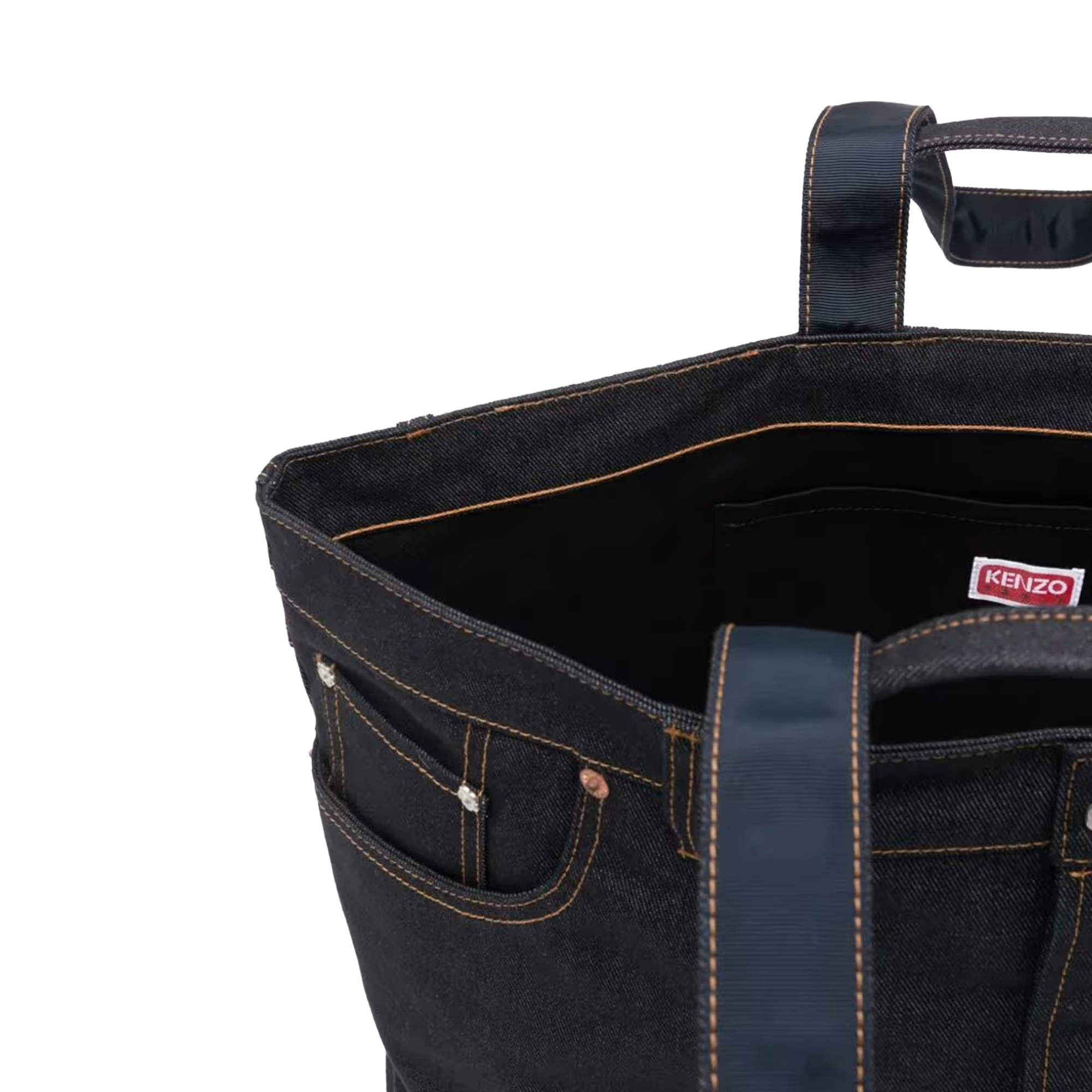 Kenzo Five Pockets Shopper/Tote Bag Navy Blue FG58SA411F23