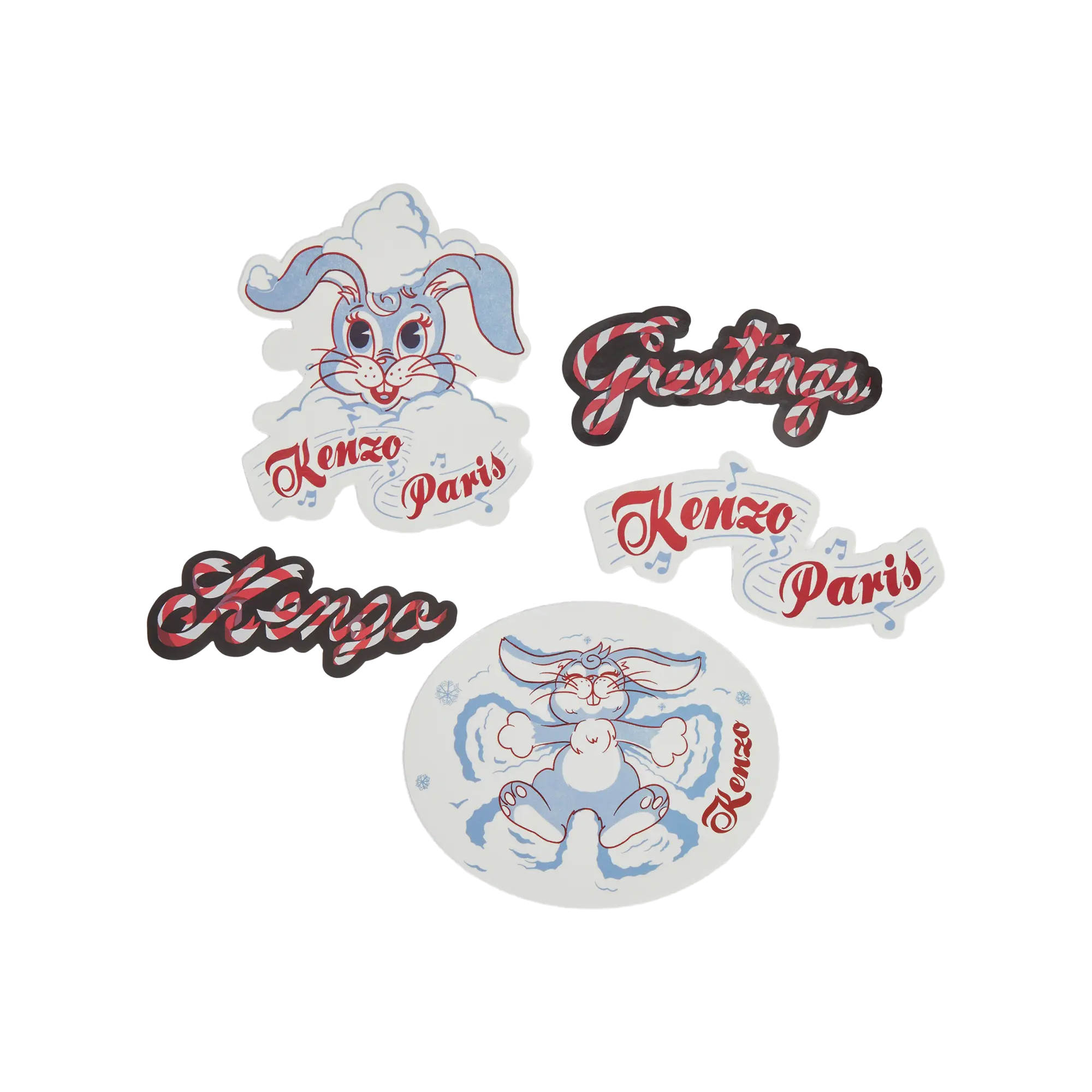 Kenzo Winter Holidays Stickers Multicolor