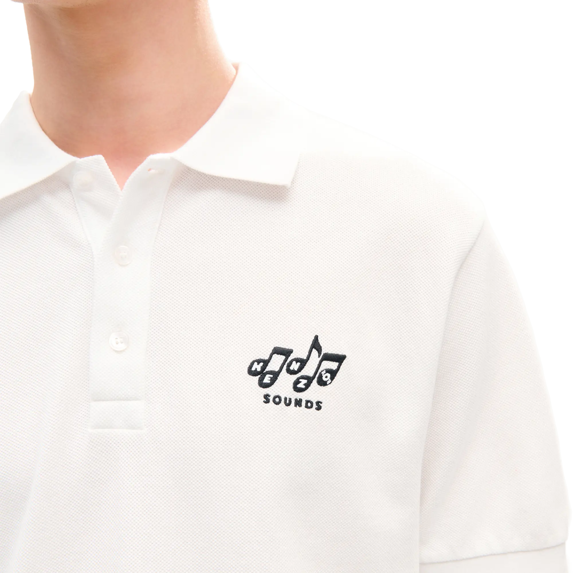 Kenzo Sounds Slim Polo Off White FG65PO1574PU.02