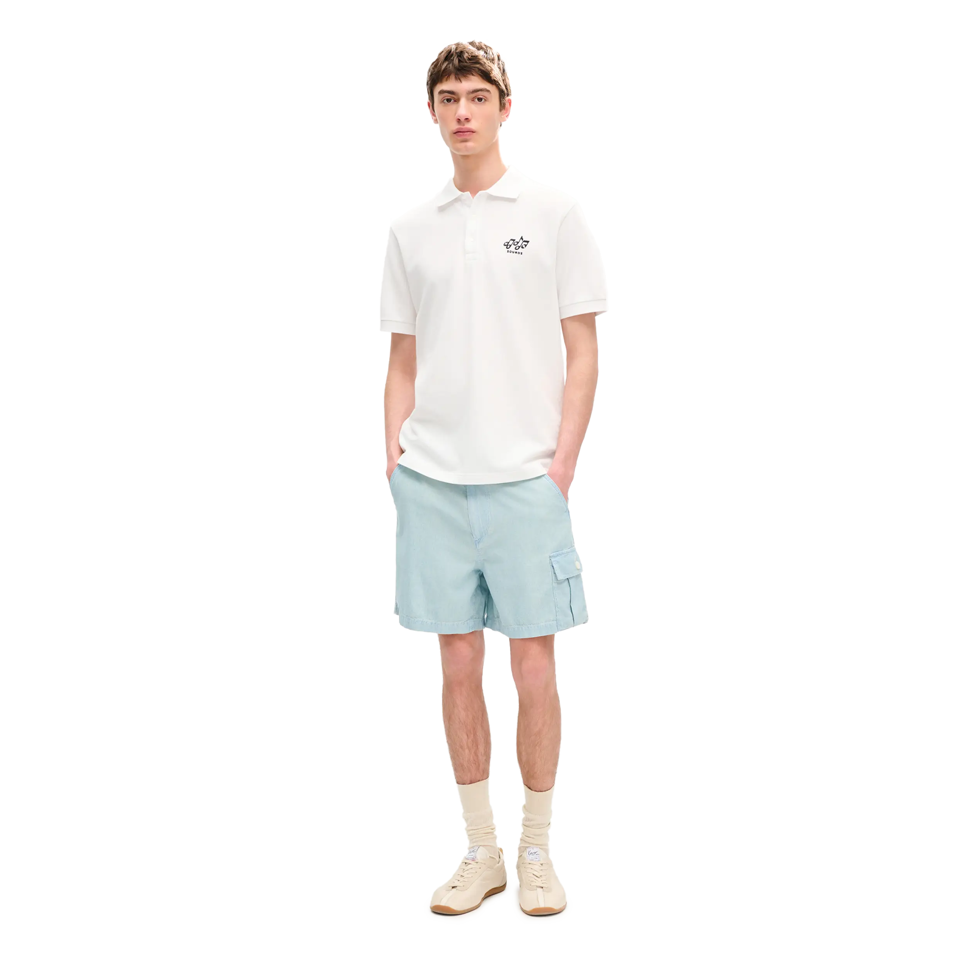 Kenzo Sounds Slim Polo Off White FG65PO1574PU.02
