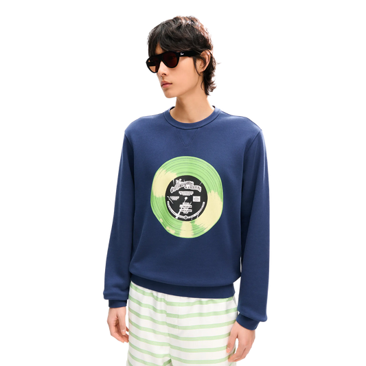 Kenzo Sounds Slim Sweatshirt Blue Black FG65SW1534MJ.79
