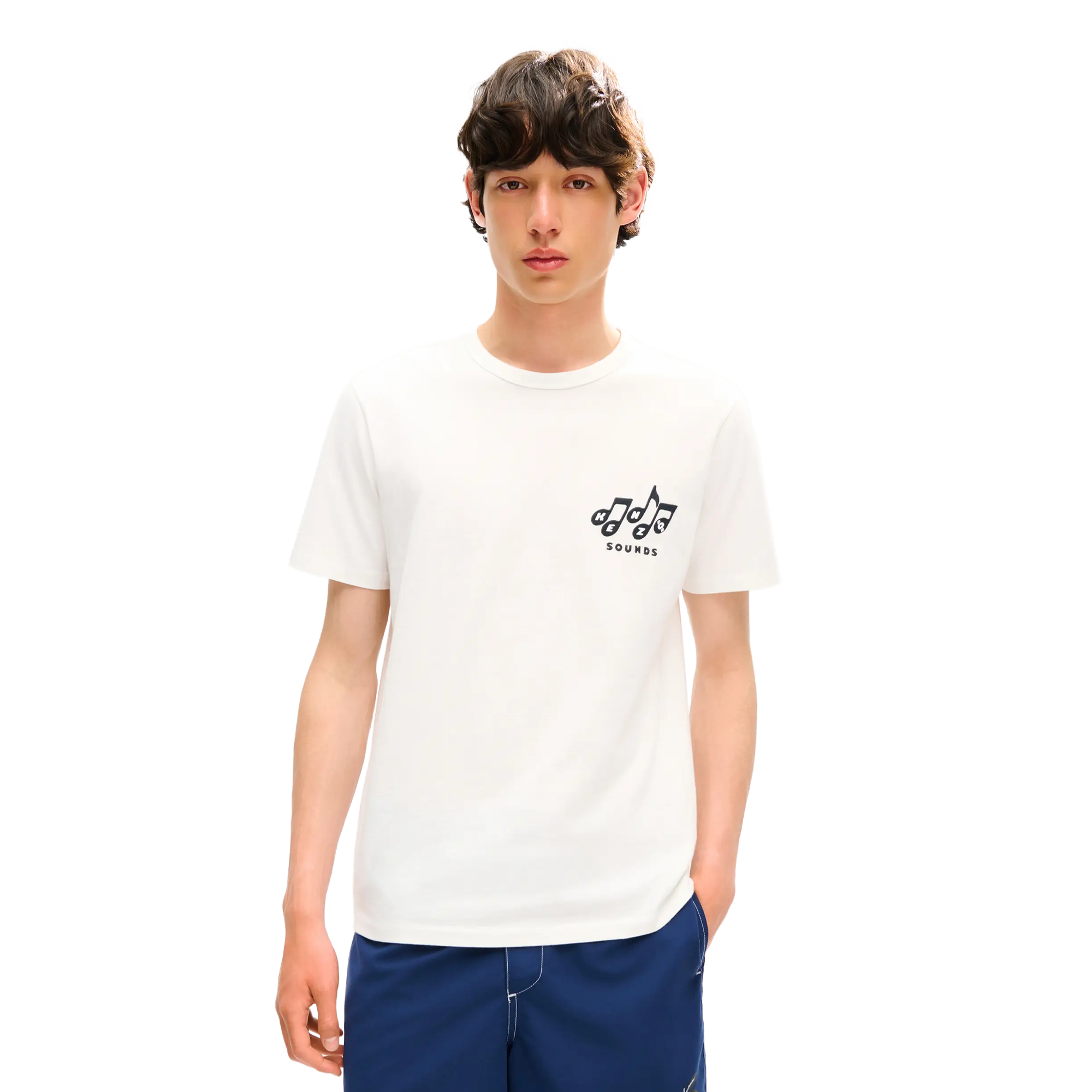 Kenzo Sounds Slim T-Shirt Off White FG65TS1614SG.02