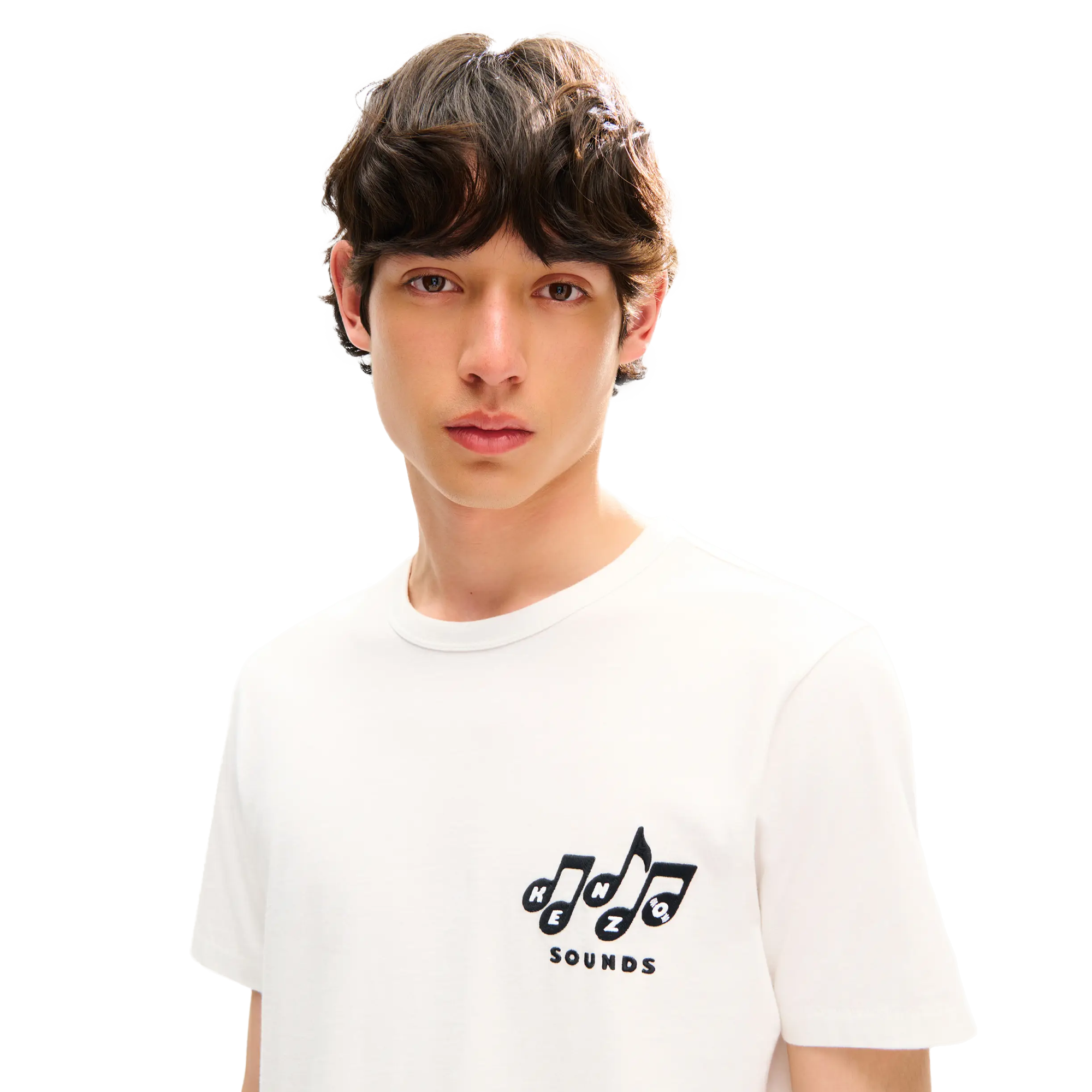 Kenzo Sounds Slim T-Shirt Off White FG65TS1614SG.02