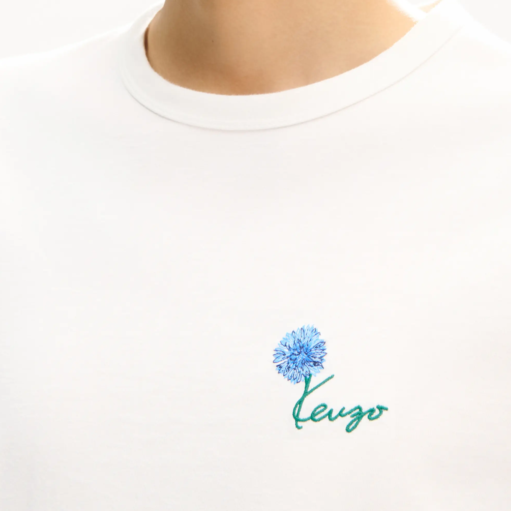 Kenzo Tulip Slim T-Shirt Off White FG65TS1624SG.02