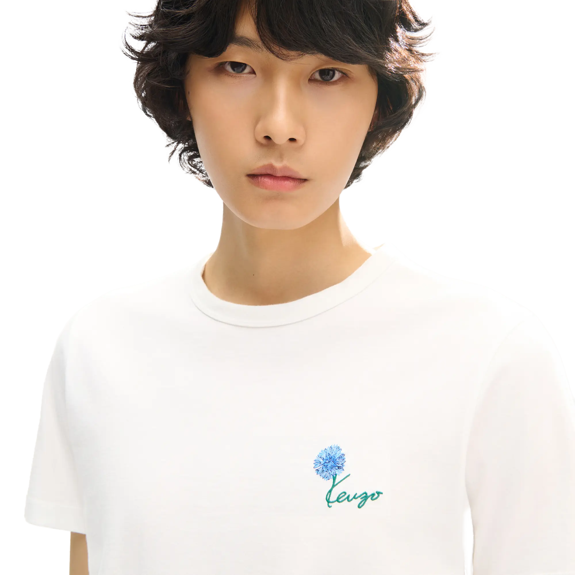 Kenzo Tulip Slim T-Shirt Off White FG65TS1624SG.02