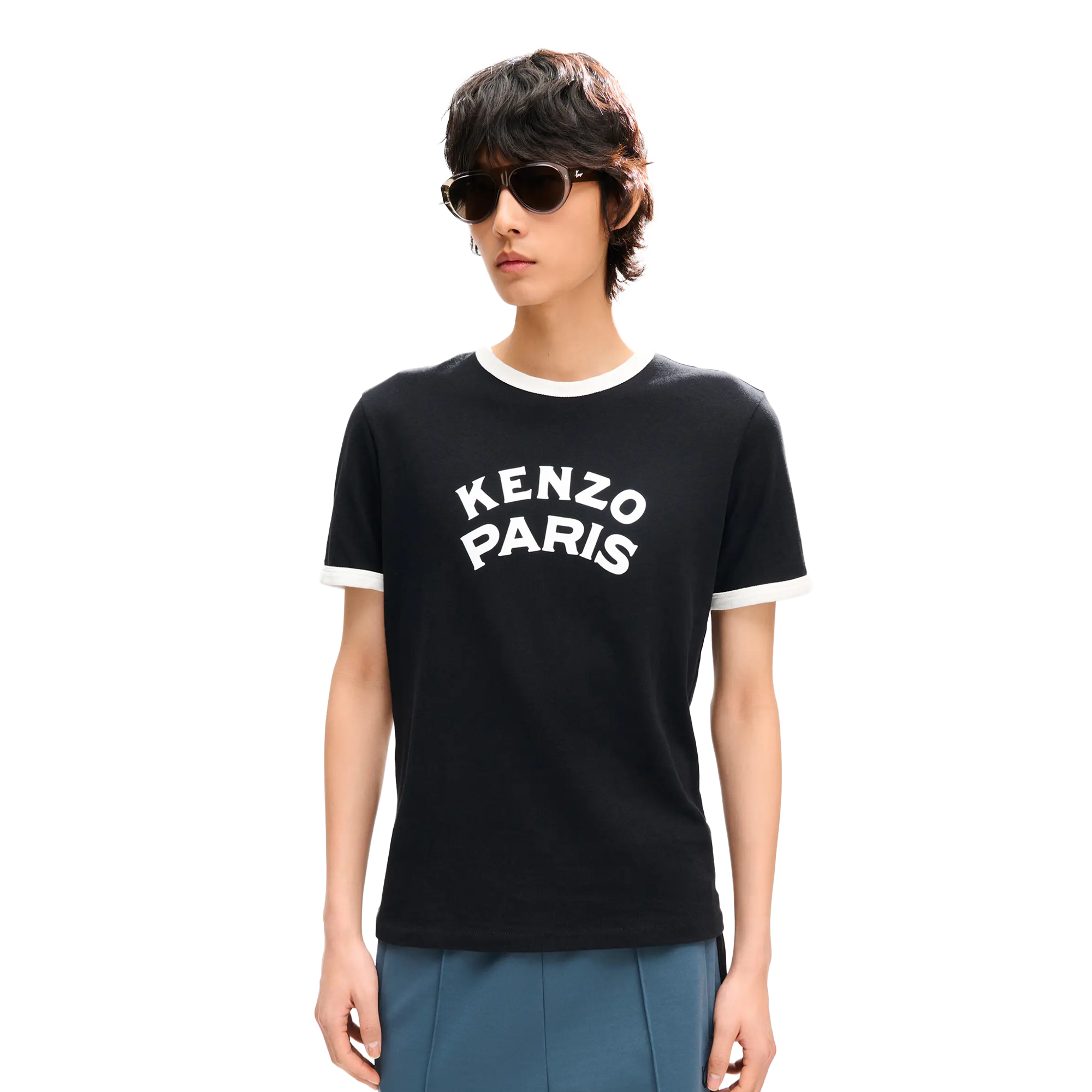 Kenzo Paris Emblem Slim T-Shirt Black FG65TS1644SK.99