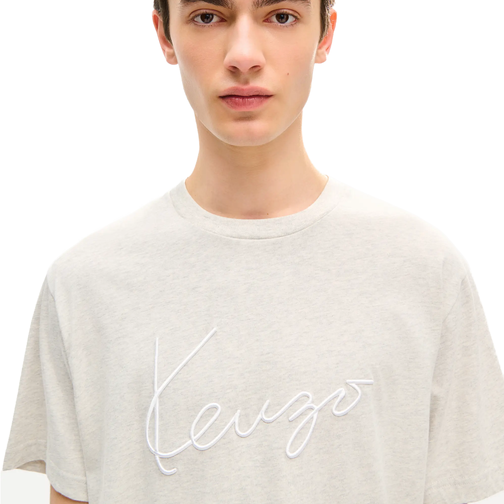 Kenzo Signature Classic T-Shirt Pale Grey FG65TS2864SG.93