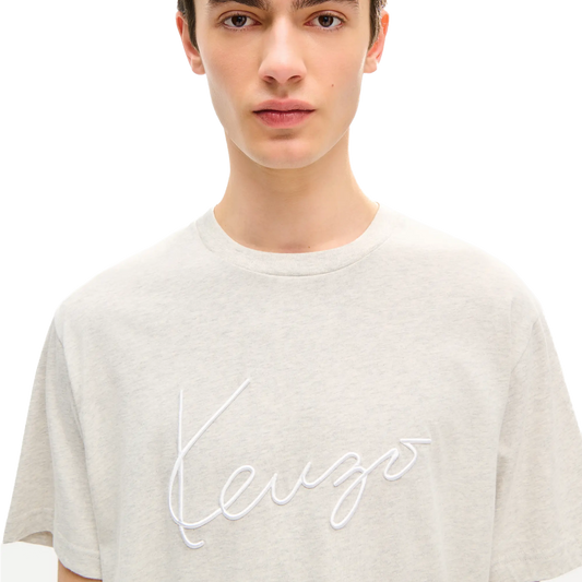 Kenzo Signature Classic T-Shirt Pale Grey FG65TS2864SG.93