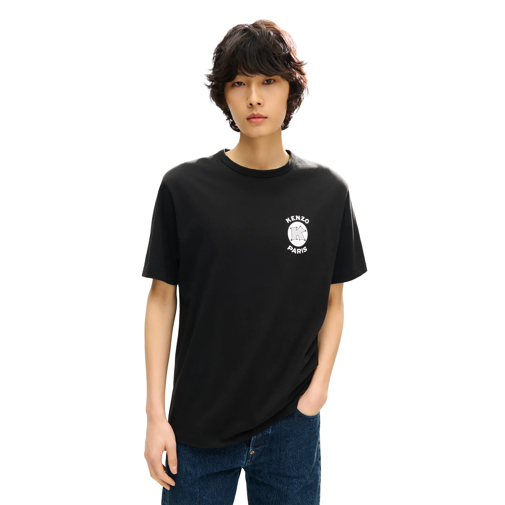 Kenzo Paris Emblem Classic T-Shirt Black FG65TS2954SG.99