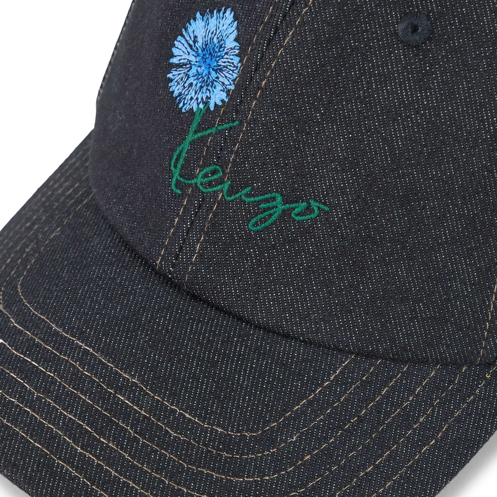 Kenzo Tulip Cap Fake Denim Navy Blue FG68AC211F24.76