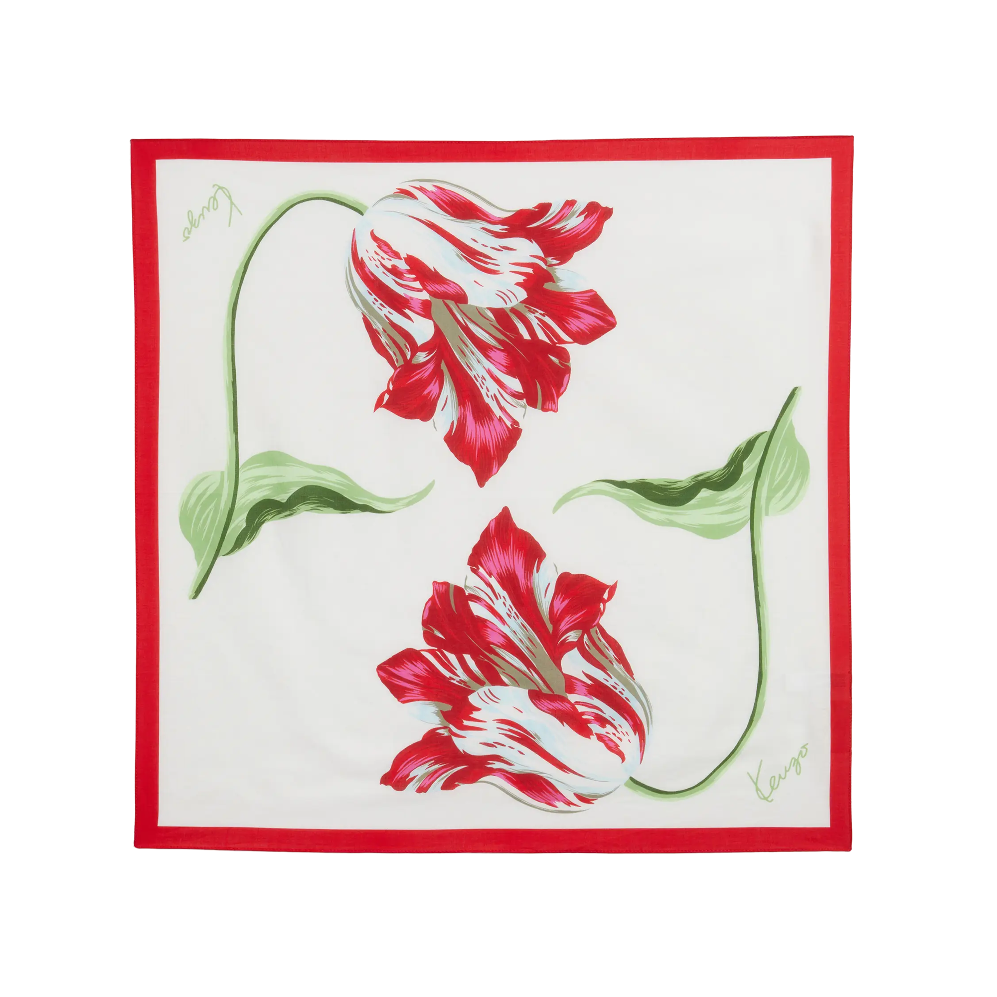 Kenzo Tulip Bandana Off White FG68EU230PER.02