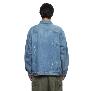 Liberaiders Flag Denim Jacket Hard Wash