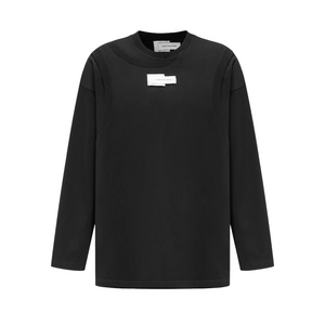 Feng Chen Wang  Black Deconstructed Long-Sleeve Shirt Black