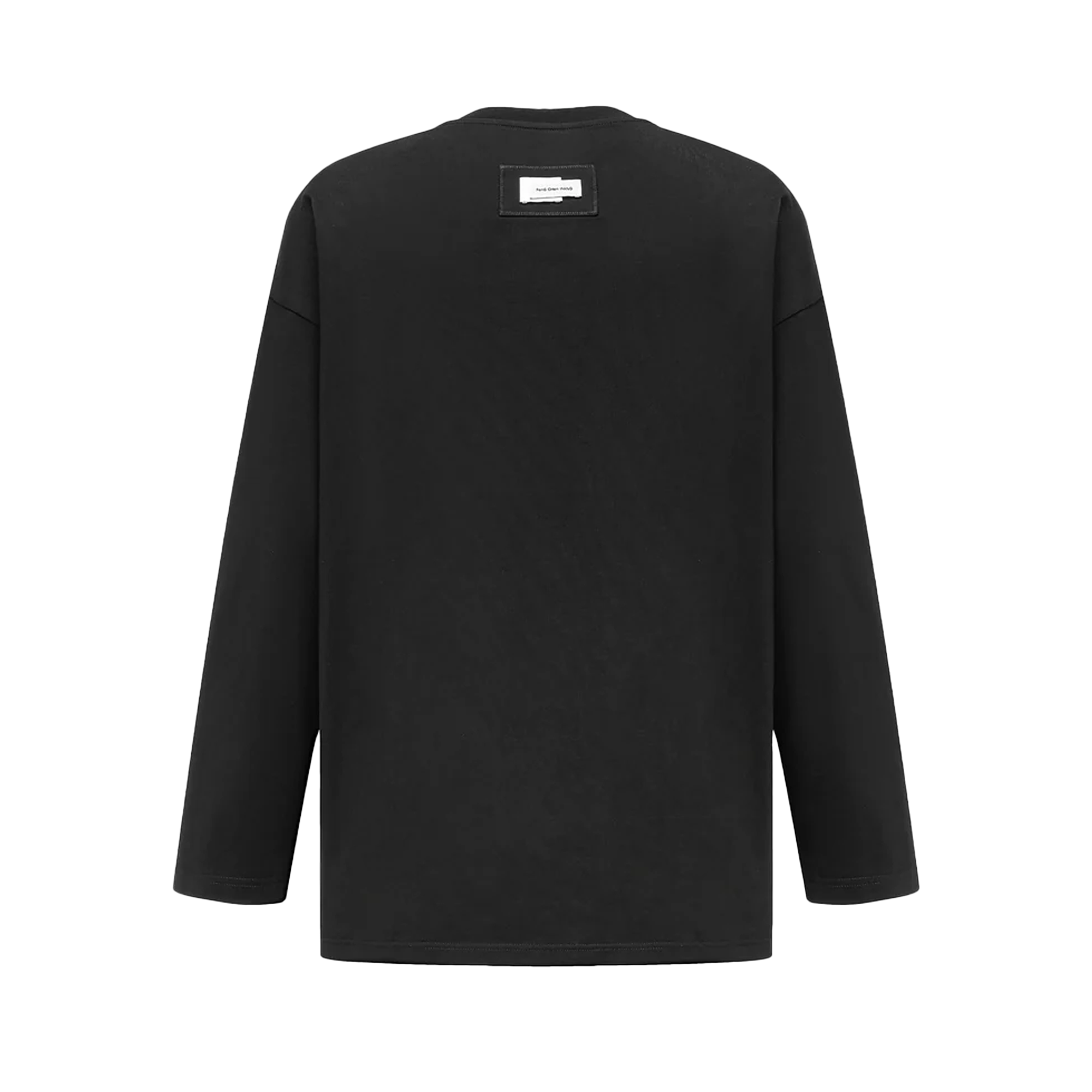 Feng Chen Wang  Black Deconstructed Long-Sleeve Shirt Black