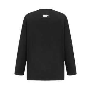 Feng Chen Wang  Black Deconstructed Long-Sleeve Shirt Black