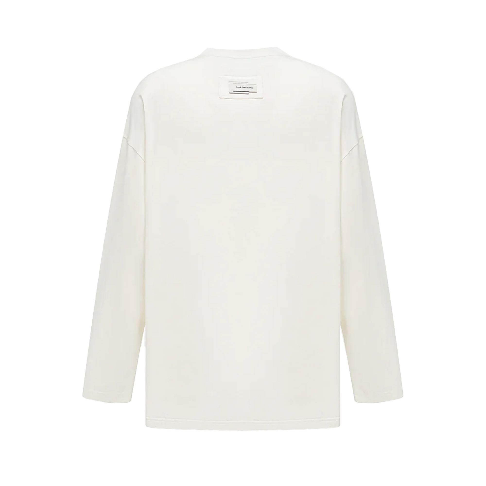 Feng Chen Wang  Deconstruction Printed Jersey Top White