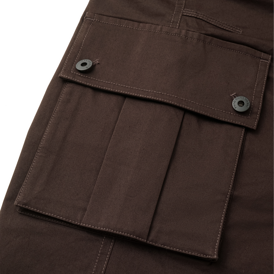 Feng Chen Wang  Brown Cargo Pants Red Brown