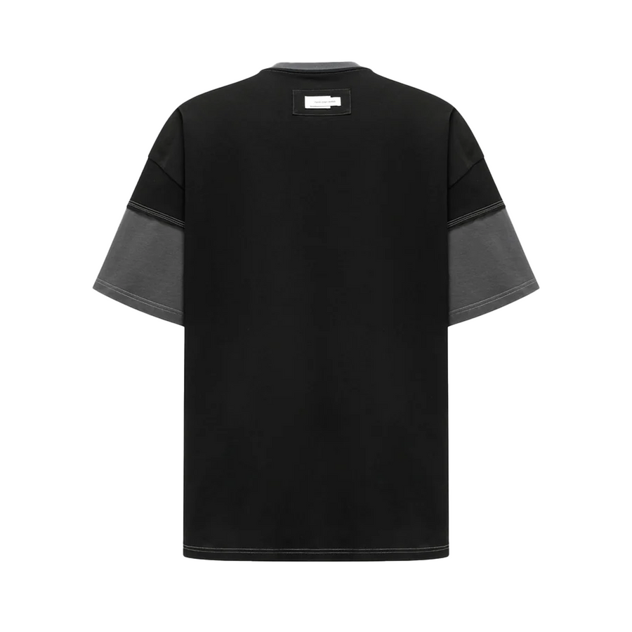 Feng Chen Wang  Deconstructed Patchwork T-Shirt Black/Grey