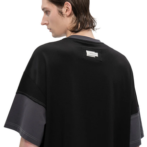 Feng Chen Wang  Deconstructed Patchwork T-Shirt Black/Grey