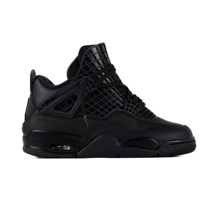 Nike Women's Air Jordan 4 Net Black/Black/Metallic Silver FN7251-001