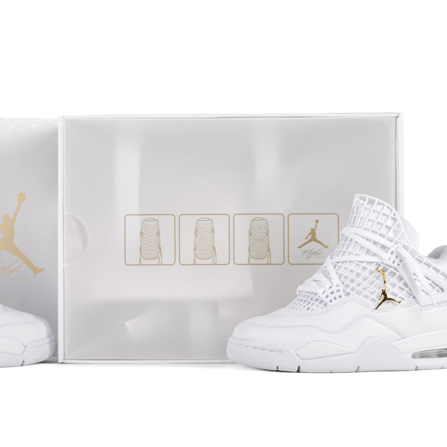 Nike Women's Air Jordan 4 Net White/Phantom/Metallic Gold FN7251-107