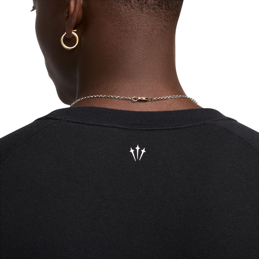 Nike NOCTA Men's Fleece CS Crew Black/White FN8160-010