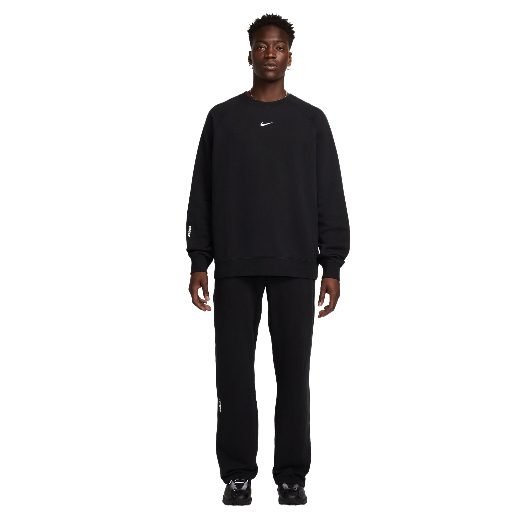 Nike NOCTA Men's Fleece CS Crew Black/White FN8160-010