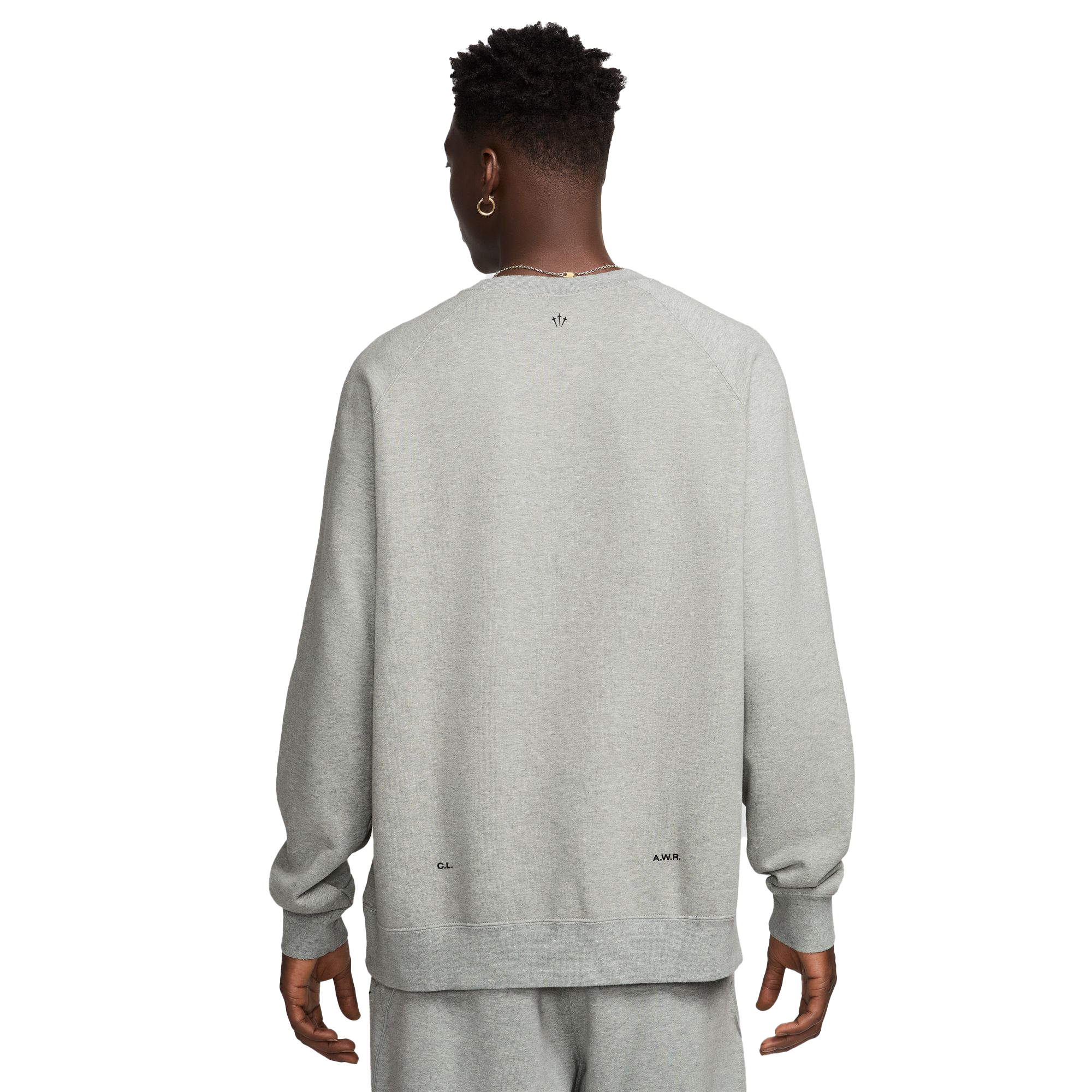 Nike NOCTA Men's Fleece CS Crew Dk Grey Heather/Black FN8160-063